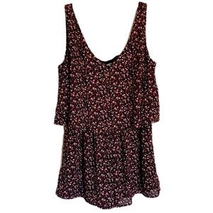 Xhilaration | Black Floral Romper - Size L